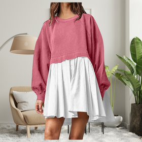 Peach Pink with White