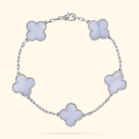Silver/Light blue
