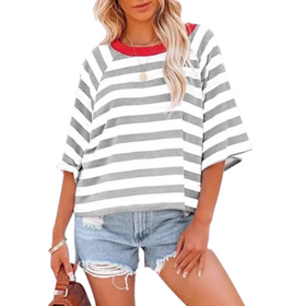White background with Gray stripes