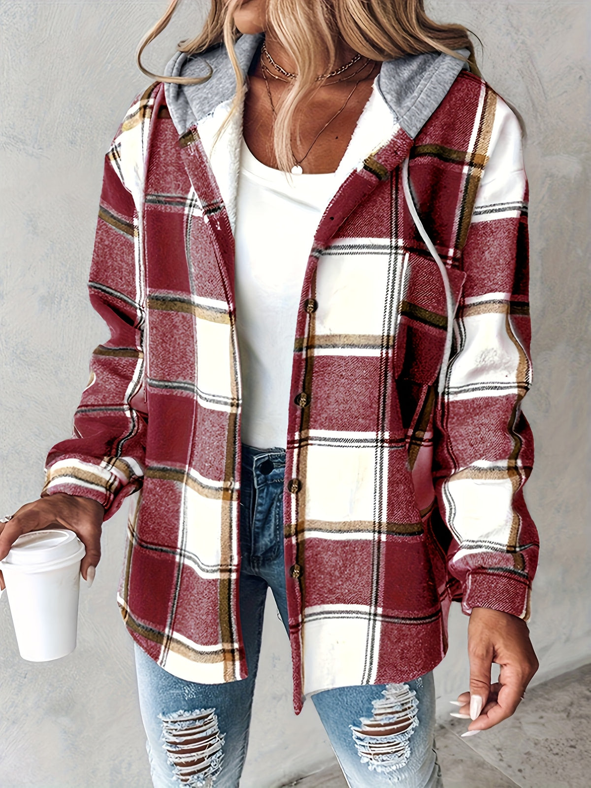 Elara™ Cosy Hooded Shacket