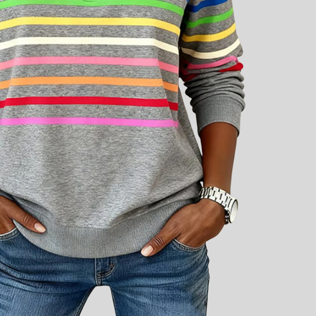 Rowena | Half-Zip Stand Collar Sweater