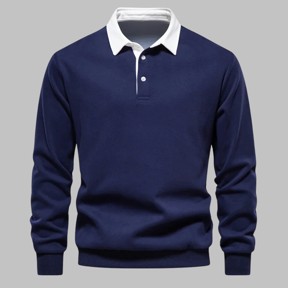 Barnaby | Polo Collar Knit Sweater