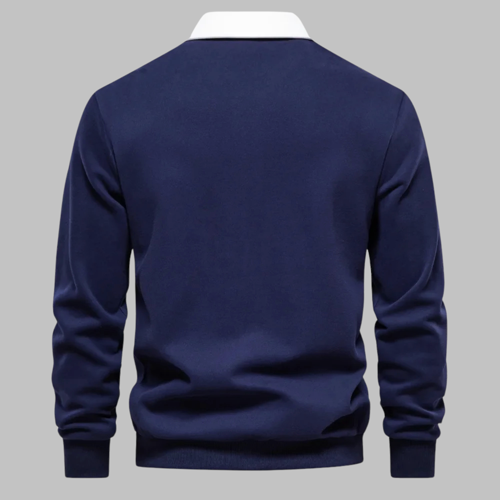 Barnaby | Polo Collar Knit Sweater