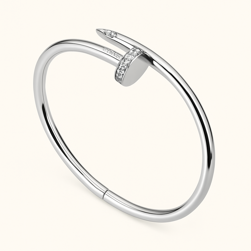 Nail Bracelet with Zircon