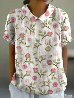 Pink with Floral Print