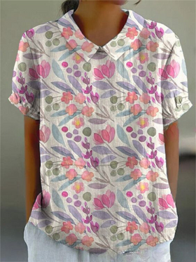 White Floral Print