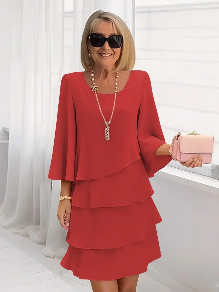 Amelia™ | Layered Elegance Dress