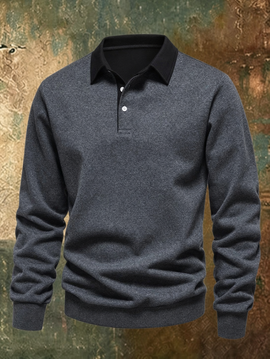 Barnaby | Polo Collar Knit Sweater
