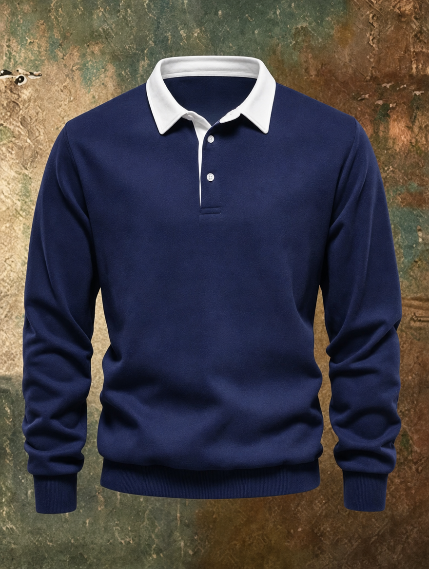 Barnaby | Polo Collar Knit Sweater