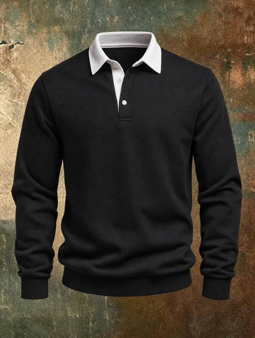 Barnaby | Polo Collar Knit Sweater