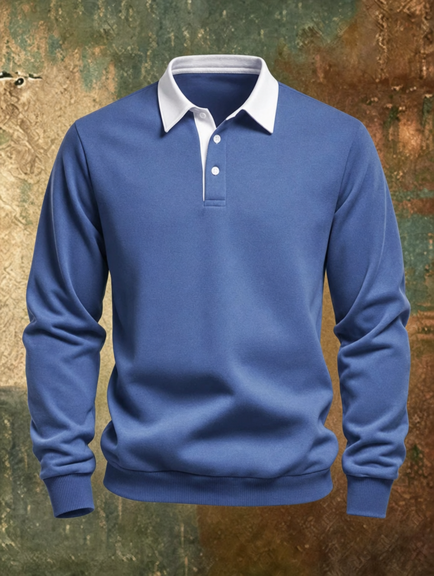 Barnaby | Polo Collar Knit Sweater