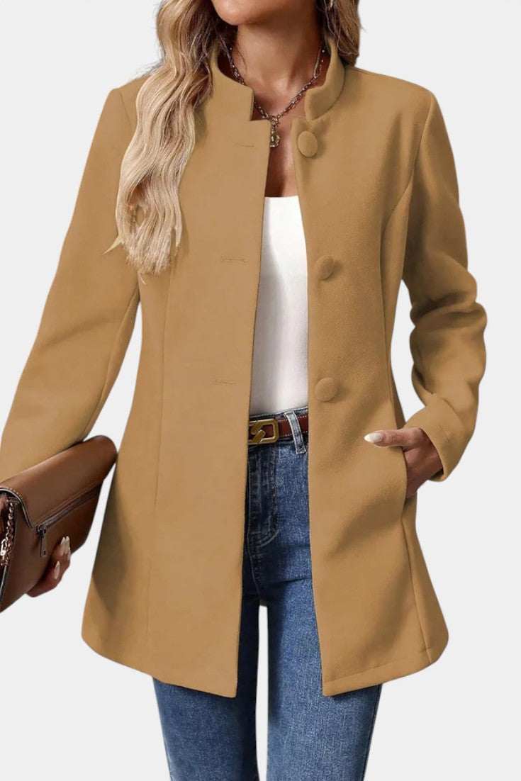 Rosabelle | Refined High-Collar Overcoat